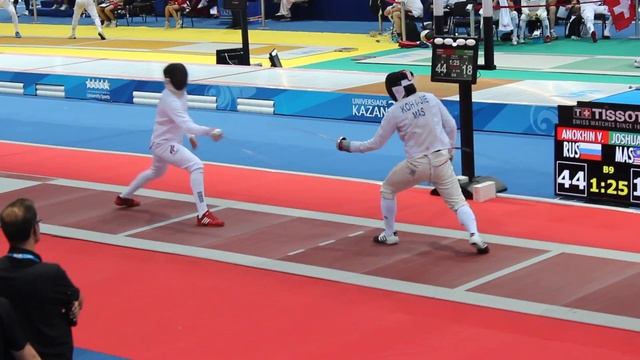 Универисада Казань 2013. Фехтование. Мужчины. Россия - Малайзия. 1 часть. смотреть онлайн