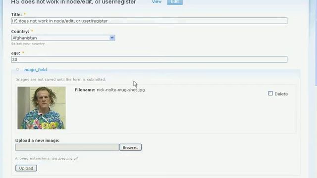 HS does not work in node/edit смотреть онлайн