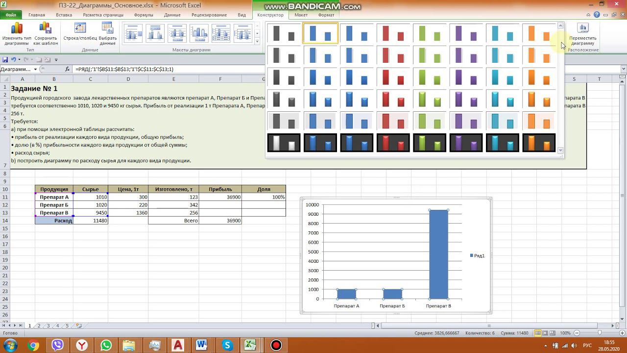 ПЗ 22 Диаграммы ч1