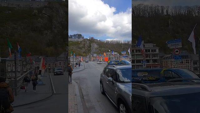 ?La vue sur centre ville de #Dinant?? Вид на #центр_города #Динан ??The view of #Dinan town center смотреть онлайн