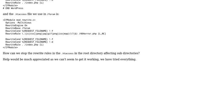 DevOps & SysAdmins: Wordpress .htaccess breaking sub directories смотреть онлайн
