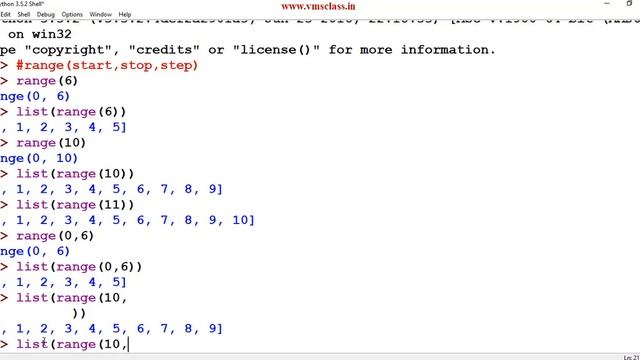 range function in python смотреть онлайн