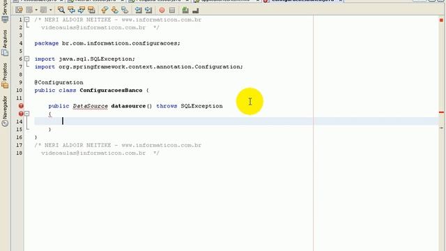 aula 3496 spring 3 usando extensao javaConfig Configuration Bean смотреть онлайн
