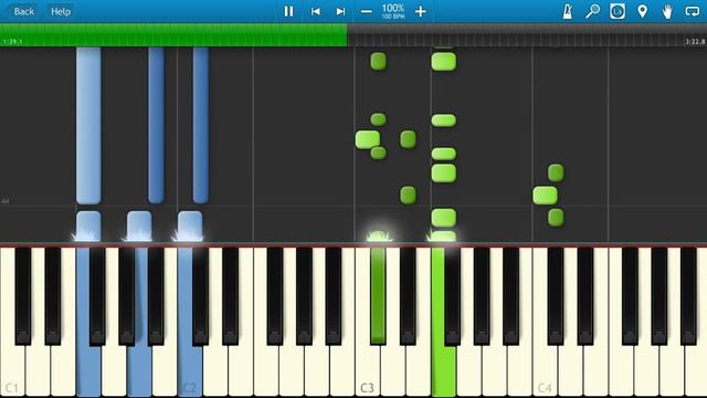 Нюша - Выбирать Чудо (на пианино Synthesia) смотреть онлайн