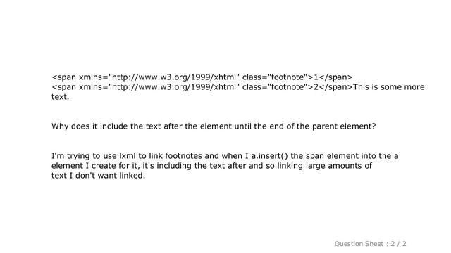 HTML : Why does this element in lxml include the tail? смотреть онлайн
