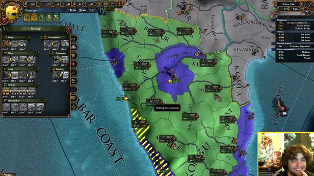 Europa Universalis 4 Co-op Vijayanagar "No Manpower!" EP:5 [Cossacks] смотреть онлайн