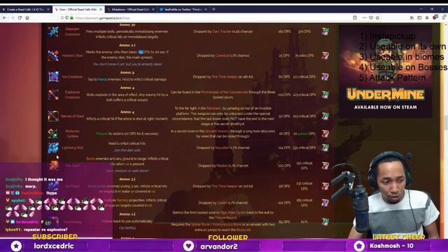 [OLD]Dead Cells Update 1.4 BEST WEAPONS - RANGED Tier List! [4BC+]