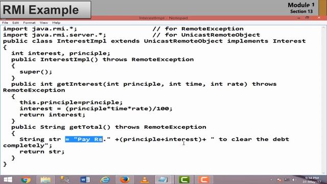 Java Remote Method Invocation- RMI Session 13 смотреть онлайн