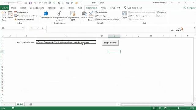 Macro para pedir nombre de archivo смотреть онлайн