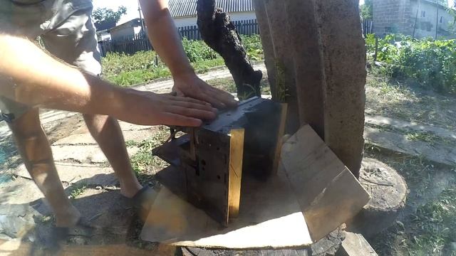 Задняя бабка самодельного станка, часть 4, масштабное сверление и разточка ! смотреть онлайн