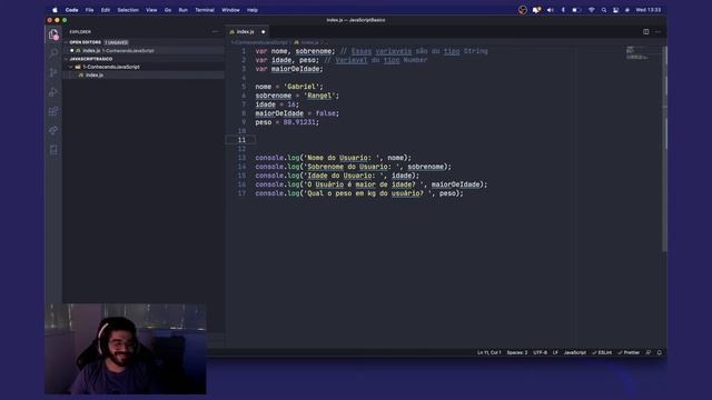 Aula 1 | Programando seu primeiro código (do zero em JavaScript) смотреть онлайн