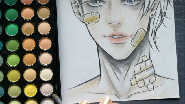 ЧТО БУДЕТ ЕСЛИ РИСУНОК РАСКРАСИТЬ КОСМЕТИКОЙ ? ★ My Sketchbook Drawing смотреть онлайн