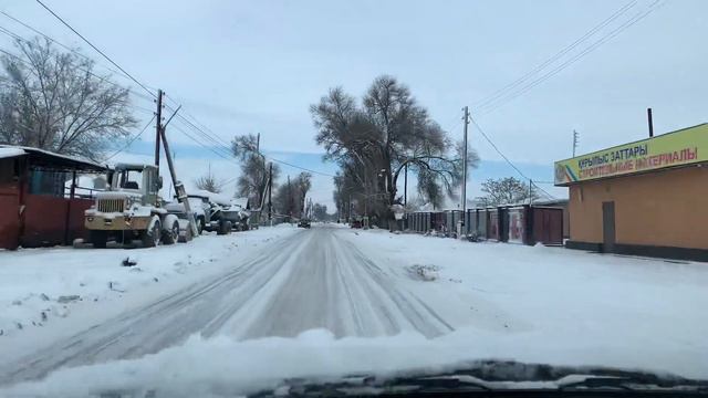 Снег выпал 25 февраля 2021 - только вчера было тепло Уштобе Кабанбай Батыра смотреть онлайн