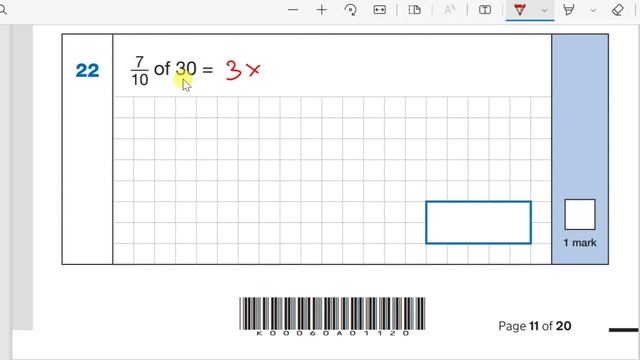 2022 KS2 Maths SATS - Paper 1 Arithmetic - Full Paper Complete Walkthrough смотреть онлайн