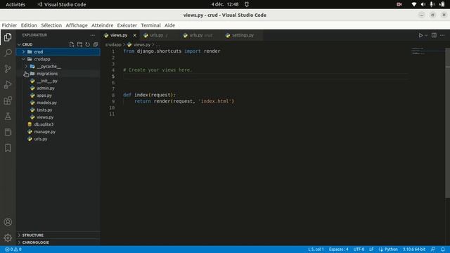 #2 Django ulrs & views | #pythondjango creer une vue смотреть онлайн
