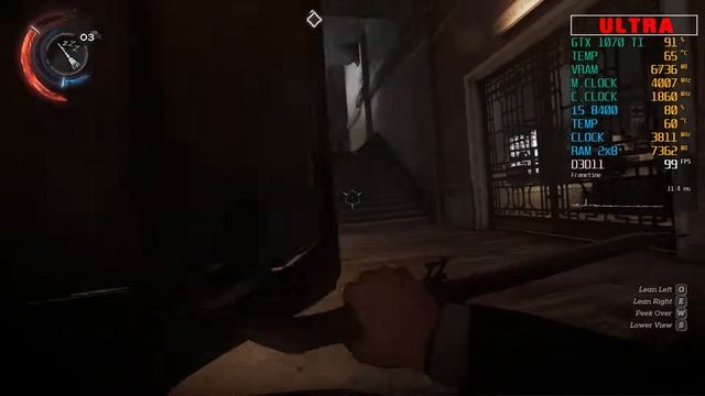 Dishonored 2. GTX 1070 TI + i5-8400. SETTINGS: /ULTRA/.1080р смотреть онлайн