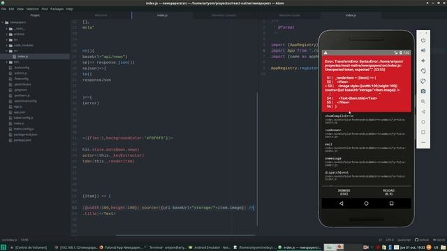 Tutorial App Newspaper – React Native + Laravel + API Part 1 : Fetching Data from API смотреть онлайн