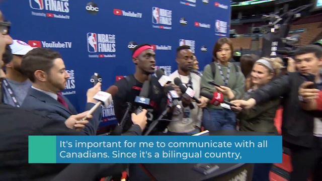 Pascal Siakam talks about support of French fans in Canada | CBC Kids News смотреть онлайн