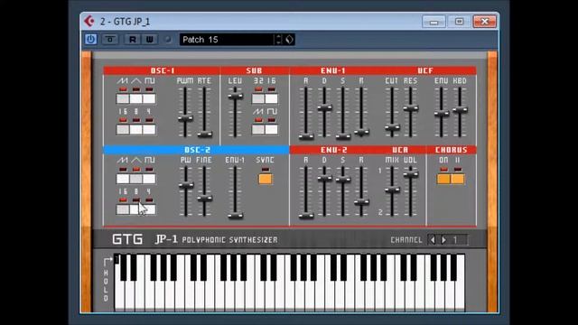 GTG JP 1 Polyphonic Synthesizer by GTG Synths смотреть онлайн