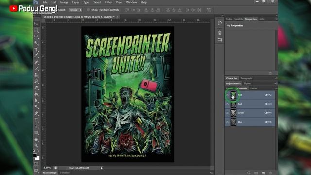 [TUTORIAL] How to Separate CMYK 4 Color Process in Screen Printing - (WHITE Underbased) PART 2 смотреть онлайн