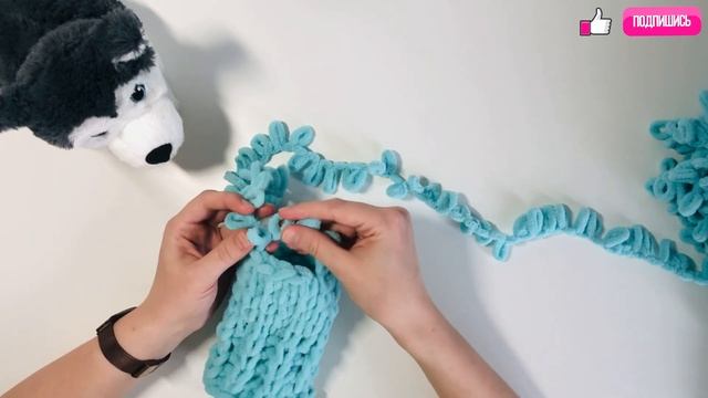 Вяжу ВАРЕЖКИ из Alize PUFFY FINE | Подробное видео для новичков смотреть онлайн