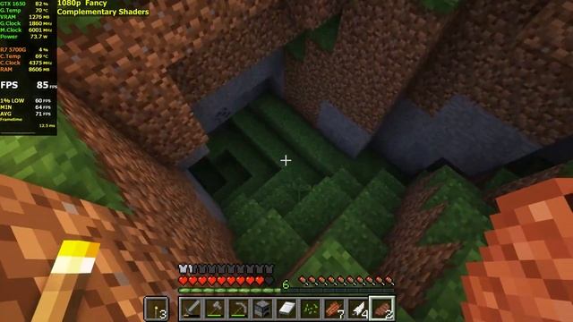 MINECRAFT + SHADERS | RYZEN 7 5700G + GTX 1650 4GB