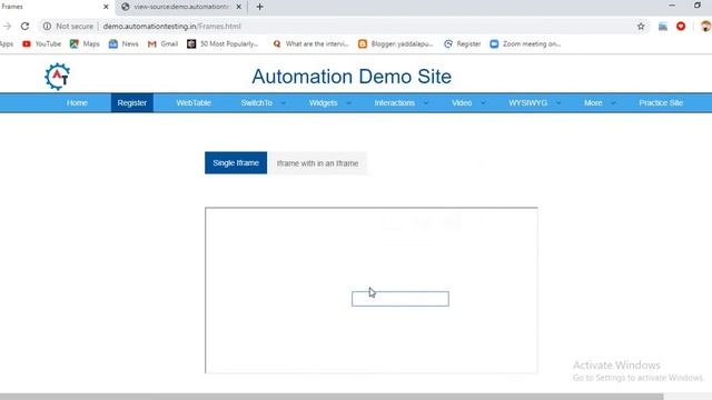 How to Handle Frames in Selenium WebDriver-1 || How to find elements inside a frame смотреть онлайн