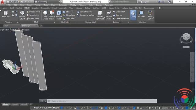 Autodesk AutoCAD: How to use Mesh Ruled Command in Autodesk AutoCAD смотреть онлайн