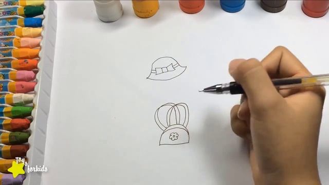 Образование видео, Цвета для детей, чтобы учиться с кошкой Китти Как рисовать Китти для ребенка смотреть онлайн