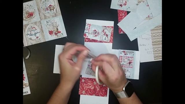 Card Making Tutorial: Mixed Set of Christmas Cards using Mintay Papers Winterland Collection Part 1 смотреть онлайн