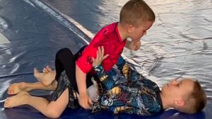 Чемпионат, бой Жеки против старших, борьба - Грэпплинг