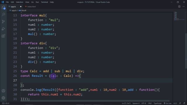 Typescript discriminating unions in Tamil part-2 смотреть онлайн