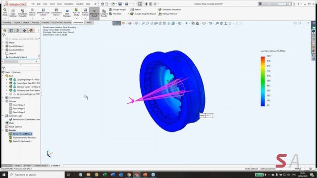 SOLIDWORKS Simulation Essentials - Lesson 3 - Forces and Loads смотреть онлайн