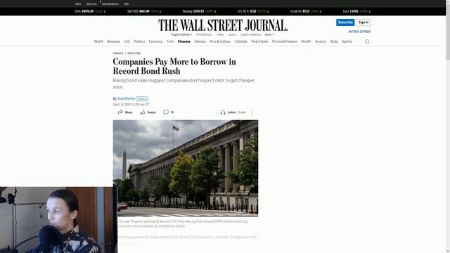 Инфляция США. Рост цены заимствований для бизнеса смотреть онлайн