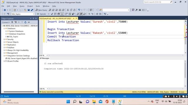 SQL TCL(Transaction Control Language) Commands Detailed Explanation in Telugu | RR Technology hub | смотреть онлайн