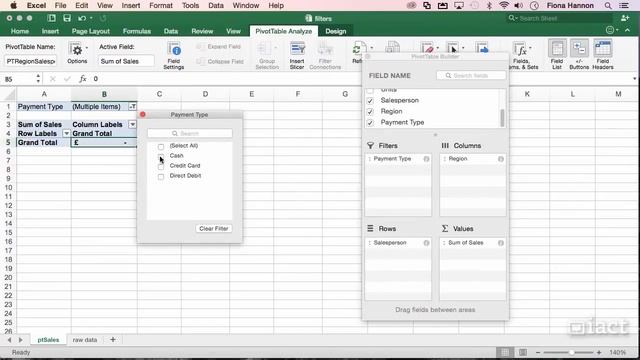 Filters - Excel 2016 Mac Level 2 смотреть онлайн