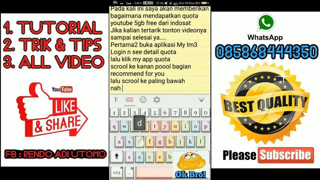 Tutorial Indosat 5GB Rp 0 2018 смотреть онлайн