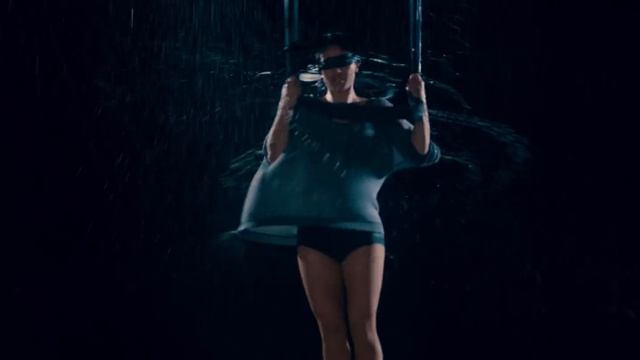 VERSATILE ASSASSINS | Young & Beautiful | Blindfolded Aerial Performance in Rain Room - Selkie Hom смотреть онлайн