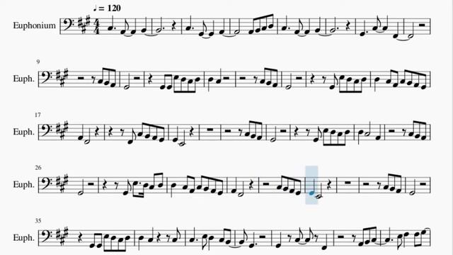 Euphonium Sheet Music: How to play everything I wanted by Billie Eilish смотреть онлайн