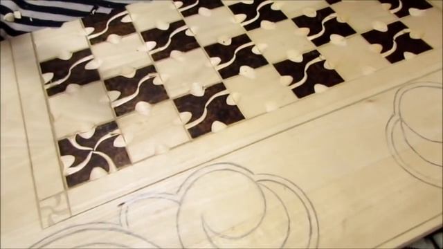 Шахматная доска, ручная работа, резьба по дереву смотреть онлайн