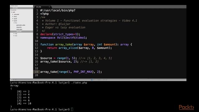PHP 7 Functional Programming : Lazy versus Eager Evaluation | packtpub.com смотреть онлайн
