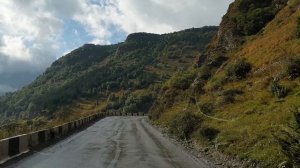 Грузия Верхний Ларс опасные участки во время дождя еду в Тбилиси ??