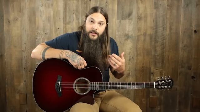 Taylor 8-String Baritone GS (Ruby Red) Review смотреть онлайн