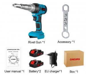 Заклепочник аккумуляторный Onevan