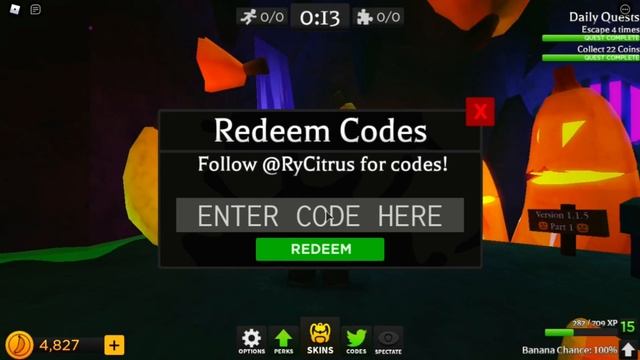 ALL Codes For BANANA EATS [BANANA EATS HALLOWEEN UPDATE] (Roblox) смотреть онлайн