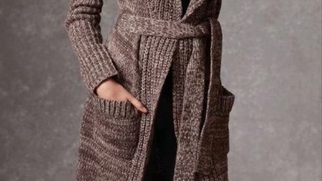Вяжем кардиганы, пальто спицами и крючком / ОБЗОР / Knitting cardigans & coats смотреть онлайн