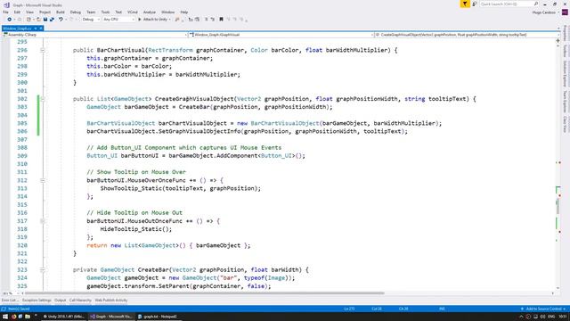 Create a Graph： Bar Chart Visual Object (Unity Tutorial) смотреть онлайн