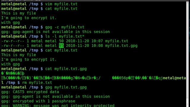Encrypt a file with gpg - BASH - Linux смотреть онлайн