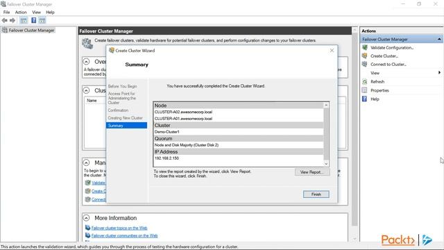 Mastering Windows Server 2019 : Building a Failover Cluster | packtpub.com смотреть онлайн